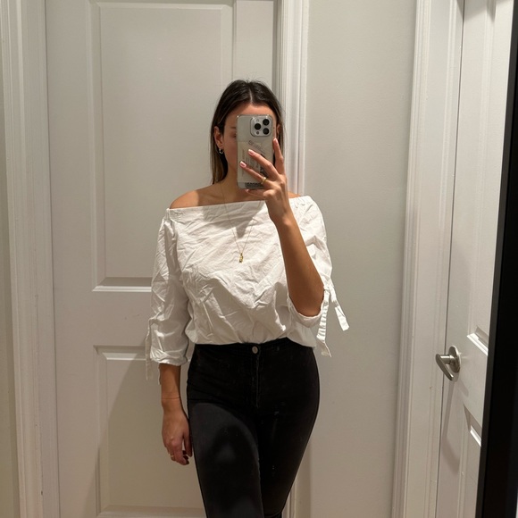 Aritzia Babaton off the shoulder blouse - Picture 3 of 7